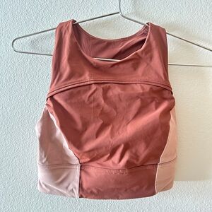The Women's Lululemon Hike To Swim Bra in Size 4 Ancient Copper / Pink Clay